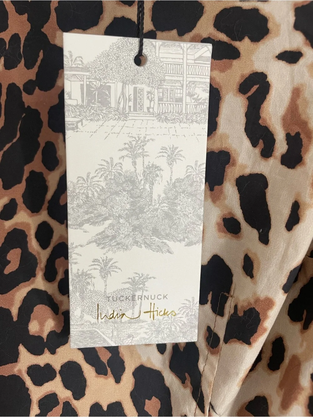 Tuckernuck India Hicks Leopard Print Mini Dress new with tags never worn - Picture 3 of 5